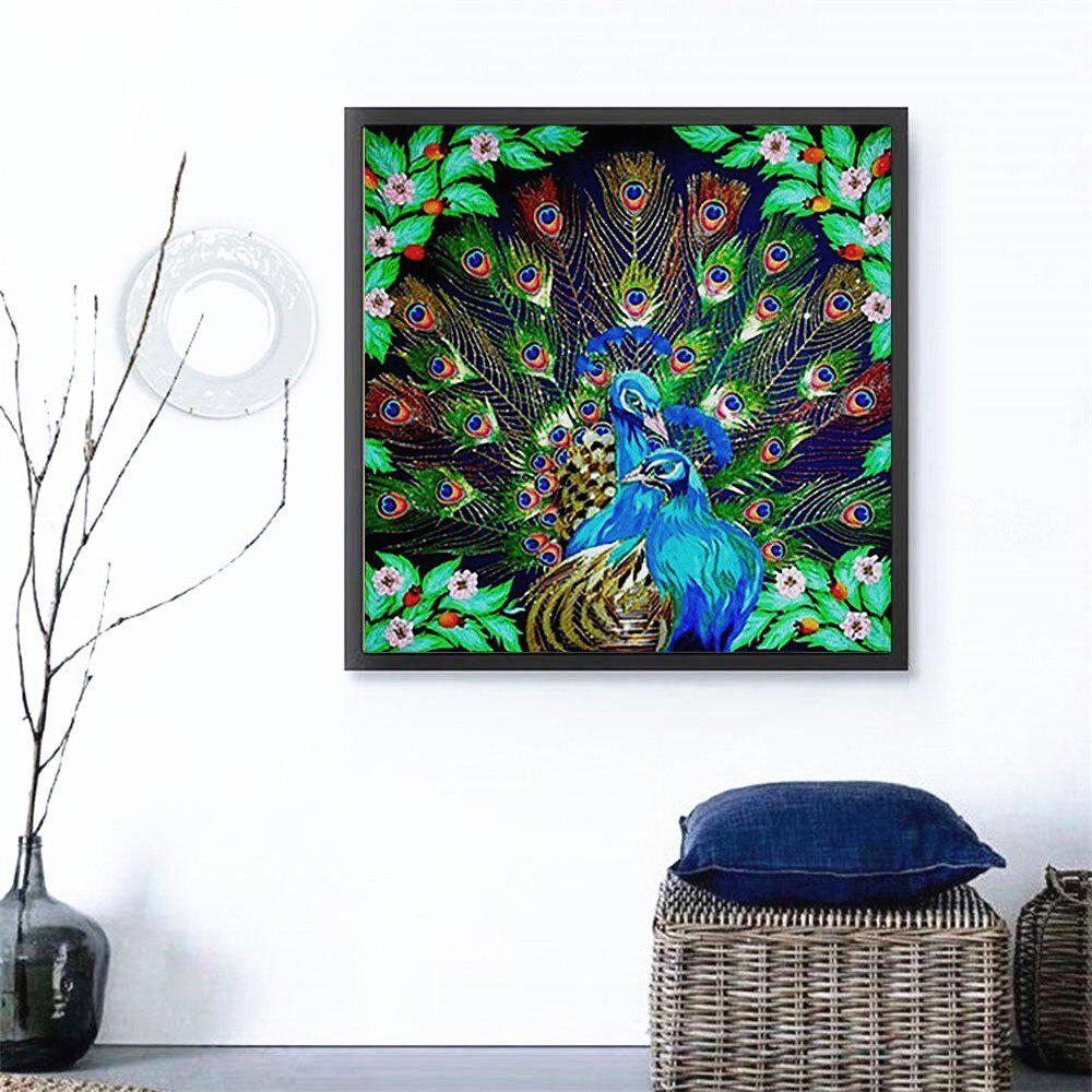 Diamond Embroidery Peacocks 5d Diamond Painting Full Drill Round Animals Diamond