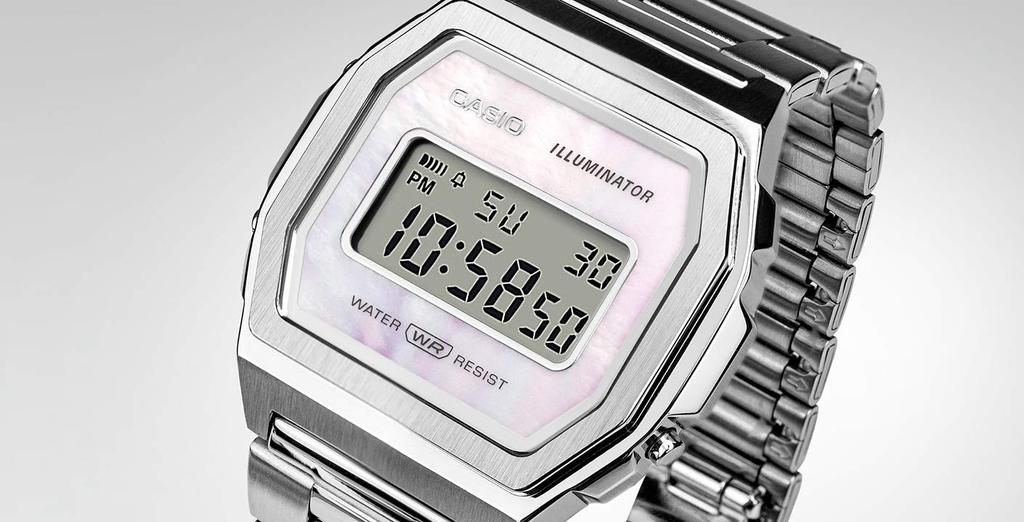 Casio Collection Premium vintage kvarts herreklokke, sølv, vintage.