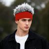 Fashion Wig Hat Funny Short Hair Caps For Women Men Novelty Street Hip Hop Beanie Hat Spiked Fake Hair Funny Retro Caps