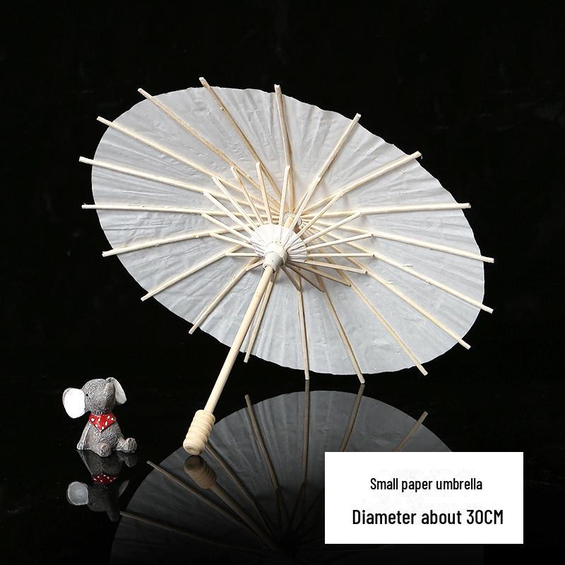 DIY Handbemalter weißer Papierschirm für Kinder – Chinesischer antiker Stil, Bastelaktivität für den Kindergarten