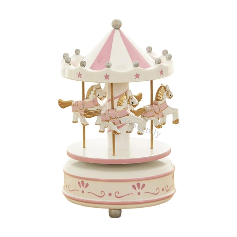 Julkaruseller Speldosa Med Klassiska Melodier Handvevad Uppdragbar Elegant Roterande Dekoration För Julhem 6XDE