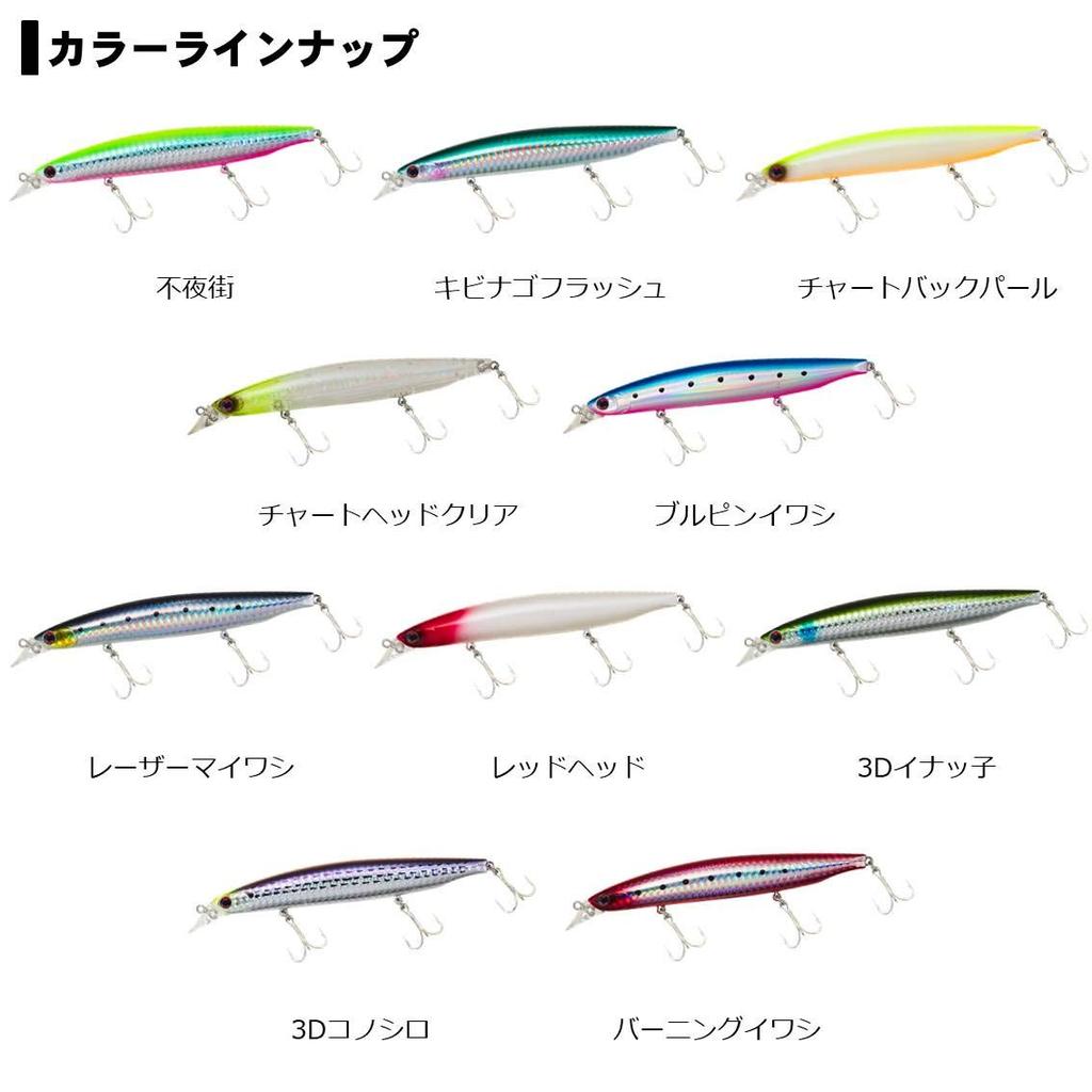 Daiwa Shoreline Shiner Z Vertis R125S Seabass Minnow (Fuyagai)