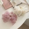 Hairgrips Ponytail Holder Mesh Bow Hair Claw Women Hair Clip Korean Shark Clip Hair Crab Clip