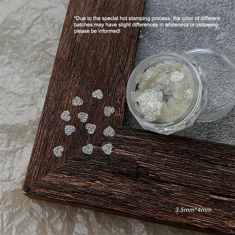 Nail Art Glitter Flash White Star Butterfly Love Manicure Decorations Mirror Nail Pigment 3D Diy Nail Art Enthusiasts