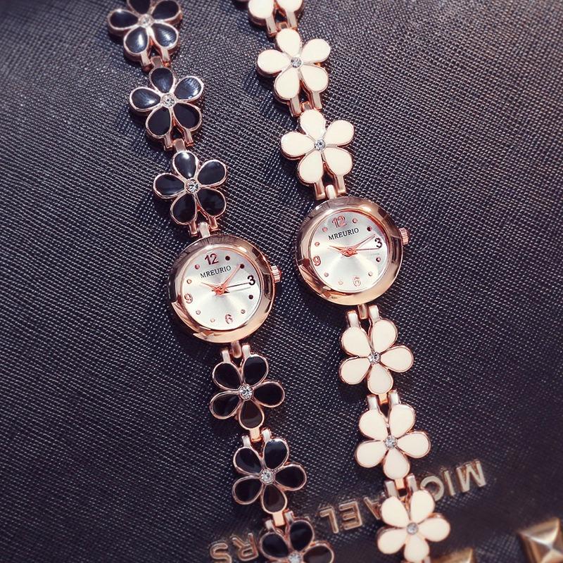 Popular fashion women's watch women's flower fresh little daisy student bracelet watch quartz one piece