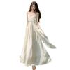 Holiday style design suspender dress for women's 2026 summer new waist and thin temperament long skirt