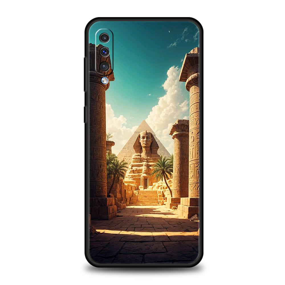 Egypt Egyptian God Pyramid Case For Samsung A56 A36 A26 A24 A16 A14 A12 A32 A50 A70 A20E A20S A22 A34 A54 A42 A52 5G A06 Cover
