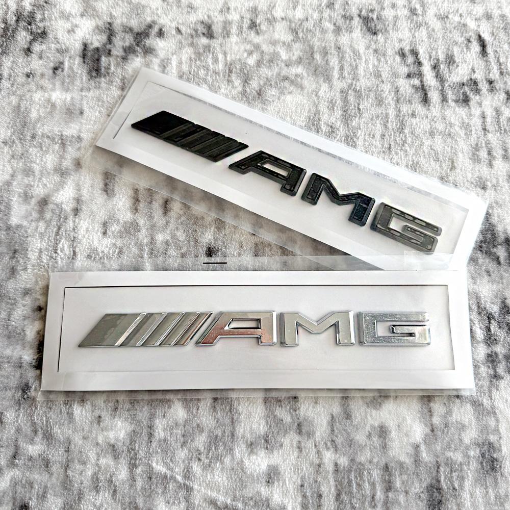 Para acessórios AMG Mercedes Benz A B C E G CLA W211 W203 W204 W210 1 peça Adesivo de Letras Emblema 3D AMG para Porta-malas Traseiro de Carro