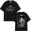 Summer Japanese Ado Hibana WORLD TOURT Shirt Men Women Oversized T-shirt Breathable and Comfortable Clothes