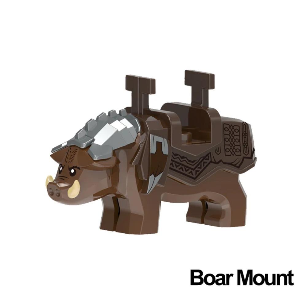 Animal Building Blocks City Small Large Ornaments Panda Dog Sheep Pig Cow Zoo Deer Mount Crocodile Tiger Wolf Eagle Boy Gift Toy