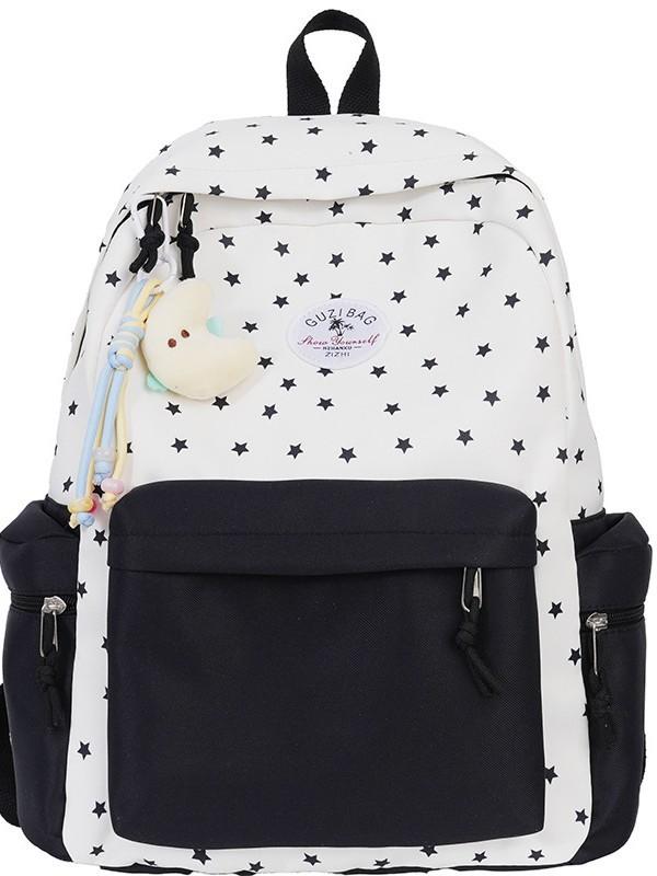 Süßer Eiscreme Bunter Nylon Schulrucksack Mit Design Für Mittelschüler