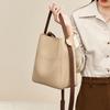 Mrs. Qiao Bag 2025 New Women's Bucket Bag Crossbody Autumn Winter Genuine Leather Large Capacity Handbag Commuter Shoulder Bag