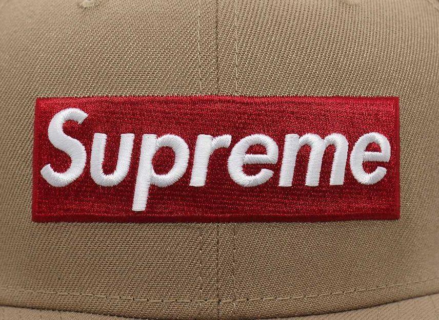 Supreme Grinch Box Logo New Era Tan