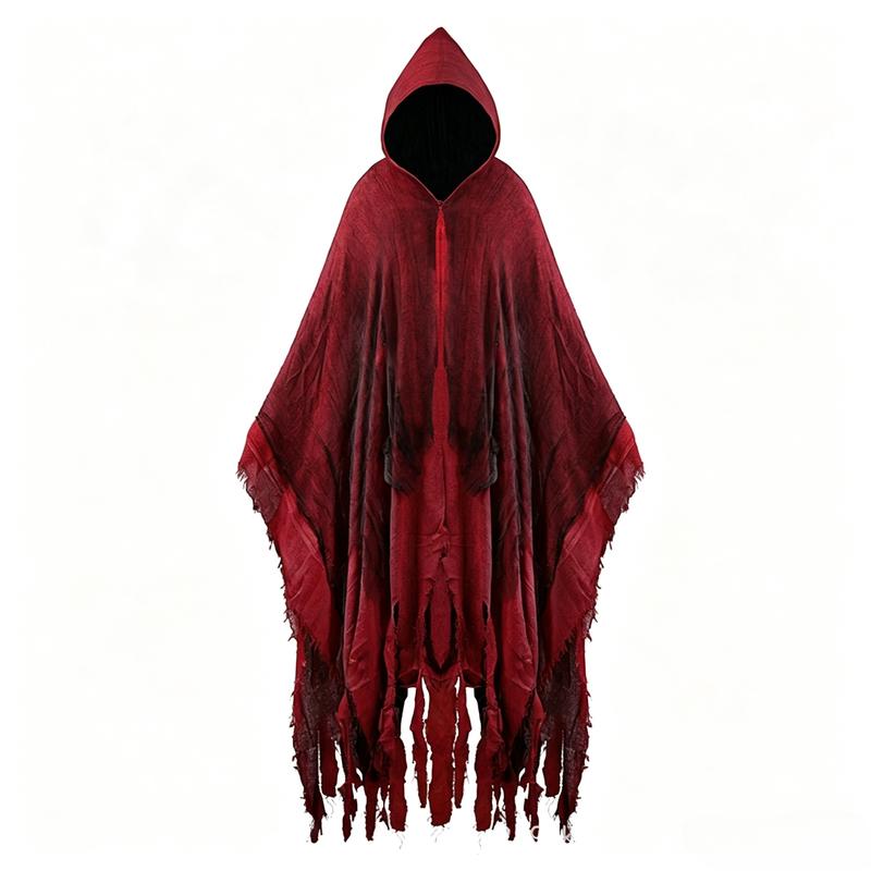 Halloween Ghost Dementors Cosplay Costume Unisex Gothic Horror Zombie Vampires Hooded Capes Day Of The Dead Party Props Cloaks
