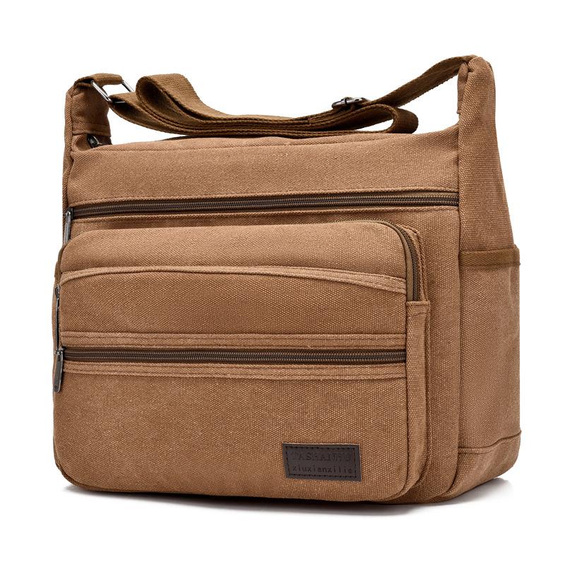 

hickened canvas multi-layer electric tool kit large capacity multi-function wear-resistant portable new men s outdoor messenger bag batch Small