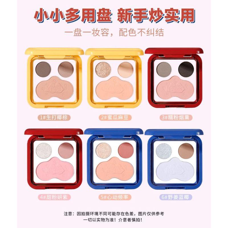 xixi - A Flip Eye Shadow Blush Palette - #4 Sweet Pink Purple