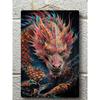 Dragon Metal Wall Art, Mythological Creature Decor Sign