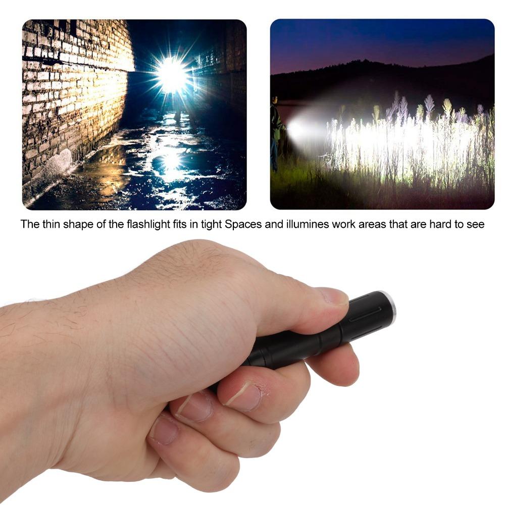 Aluminum Alloy Pocket Torch Waterproof LED Pen Light Durable LED Flashlight  Inspection