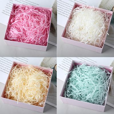 Lafite Papier Material Geschenkbox Füllmaterial Verpackung Knüllpapier Crinkle DIY 20/100g Bunt Süßigkeiten Valentinstag