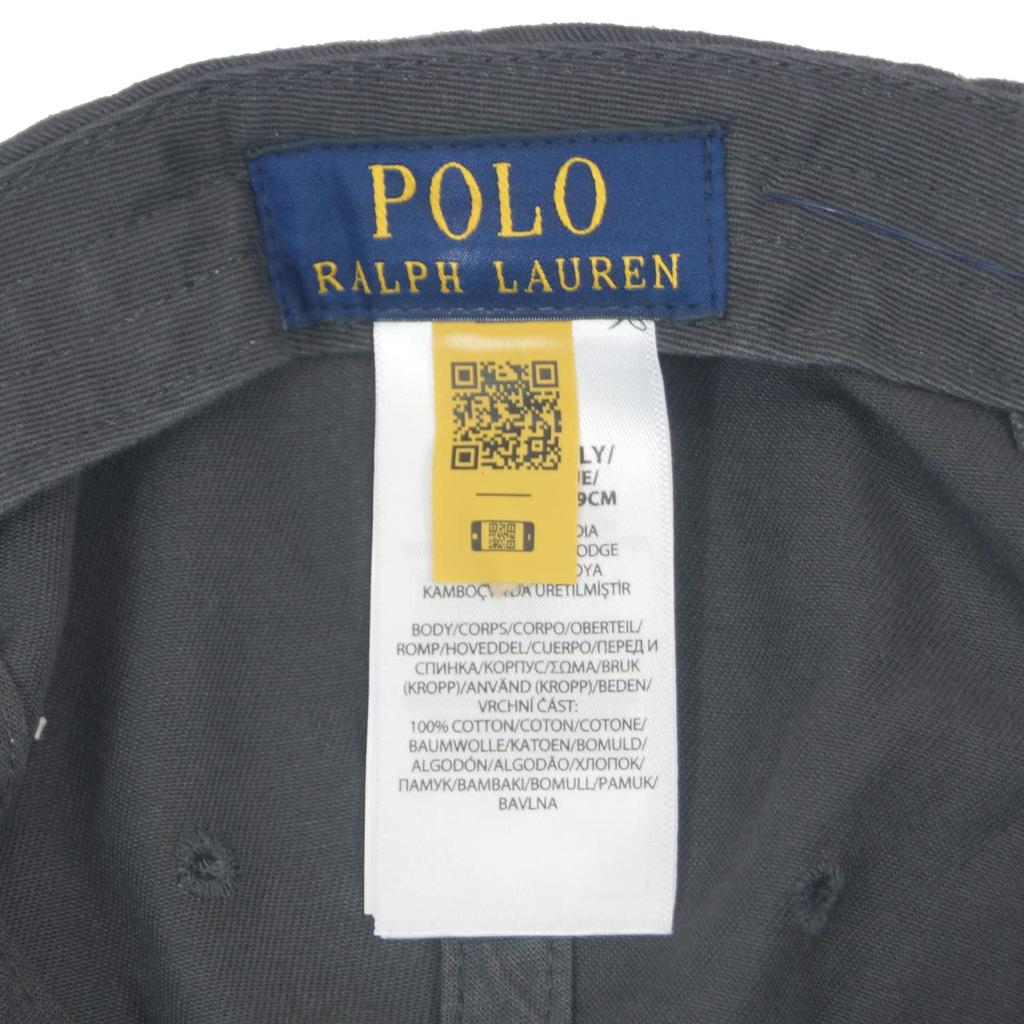 [Polo Ralph Lauren] Men's 6 Panel One Point Pony Cap, Charcoal Gray (ONE SIZE) [Used]