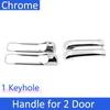 for Dodge Ram Pickup 1500 2500 3500 4000 2009~2018 Chrome Smart Door Handle Cover Car Exterior Styling Accessorie Stickers Trim