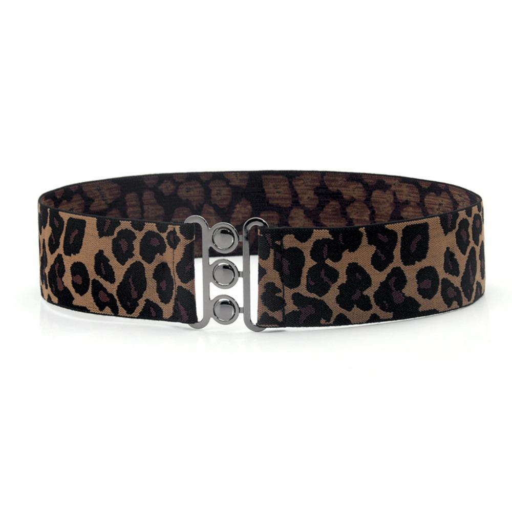

Women Cinch Casual Wide Elastic Belt Waist Band Dress Cummerbands Metal Buckle Waistband