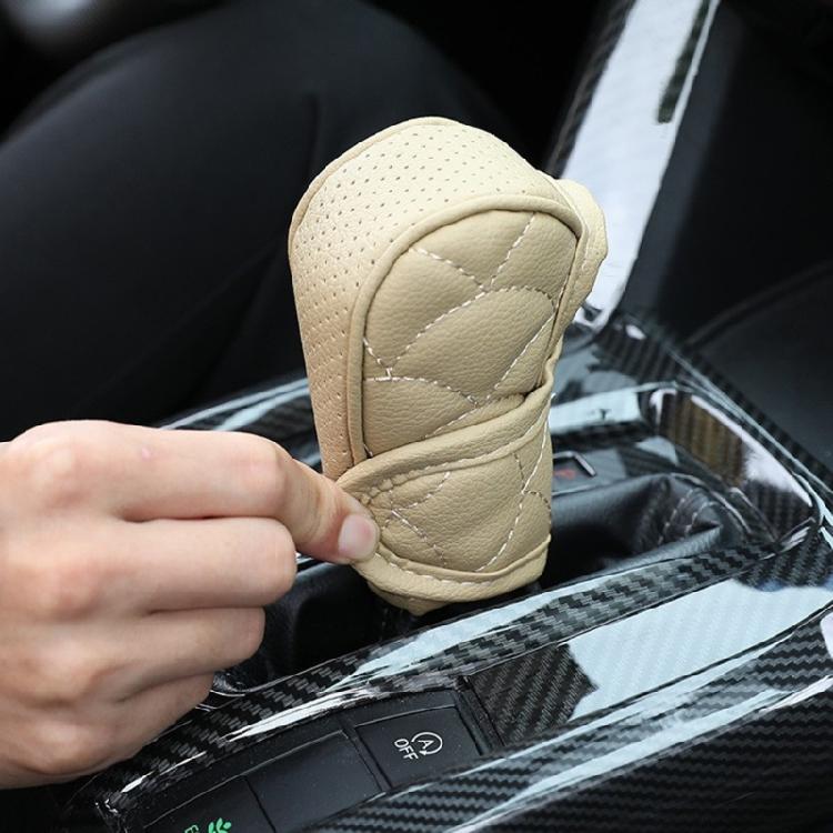 General  Gear Shifts Knob Cover PU Leather Comfortable Shifts Knob Cover Car Interior Accessories for Car & Trucks
