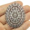 2 Stück Charms Mandala Muster Für Schmuckherstellung Schmuckzubehör Zubehör Antik Silber Farbe Mandala Charms Anhänger