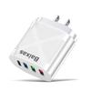 Universal Travel Charger: EU 3-USB + Type-C, US/UK Standard, 5V 2.4A