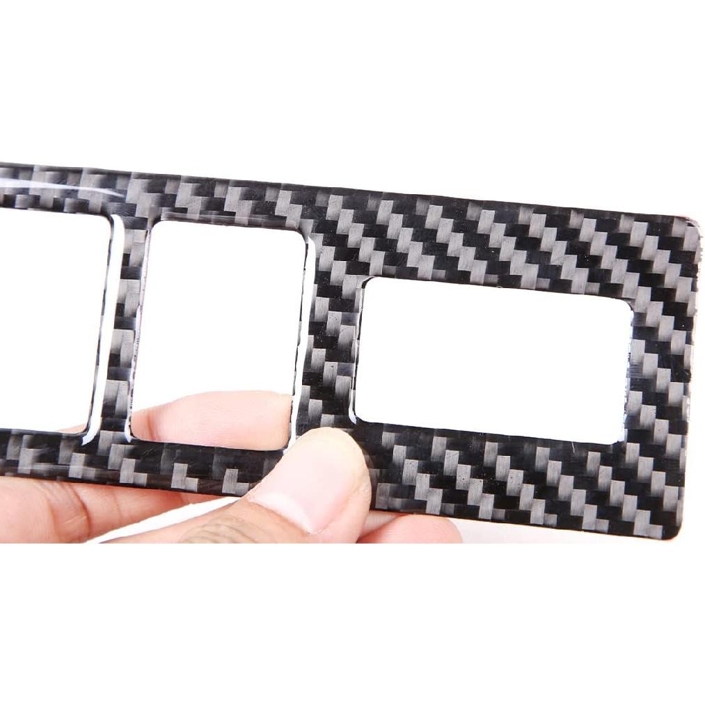 High Mounted Stop Lamp Switch Frame Sticker Trim for Toyota Tundra 2007-2013 Center Consoles Accessories, Real Carbon Fiber Automotive Interior