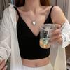 Big Love Necklace Pendant Personalized Female Hip Hop Simple Cold Style Fashion Collarbone Chain Neck Chain