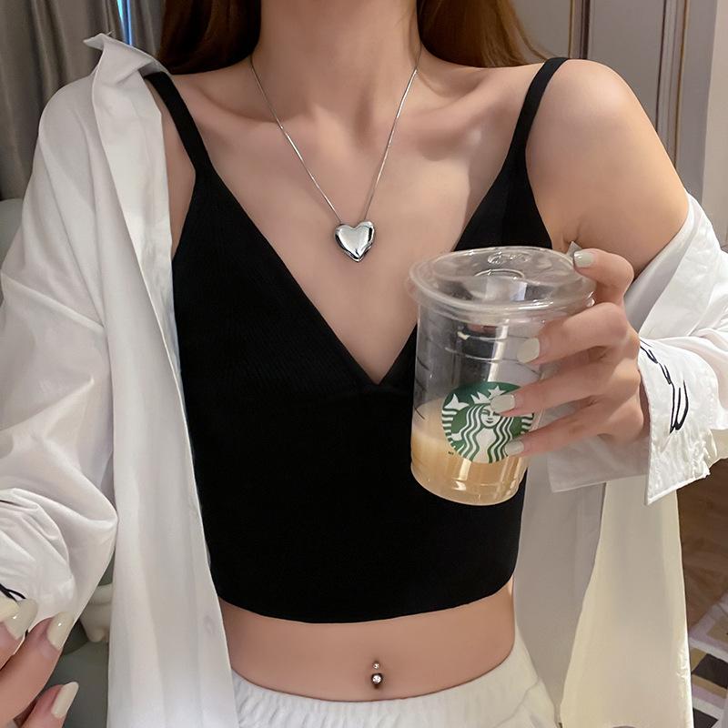 Big Love Necklace Pendant Personalized Female Hip Hop Simple Cold Style Fashion Collarbone Chain Neck Chain