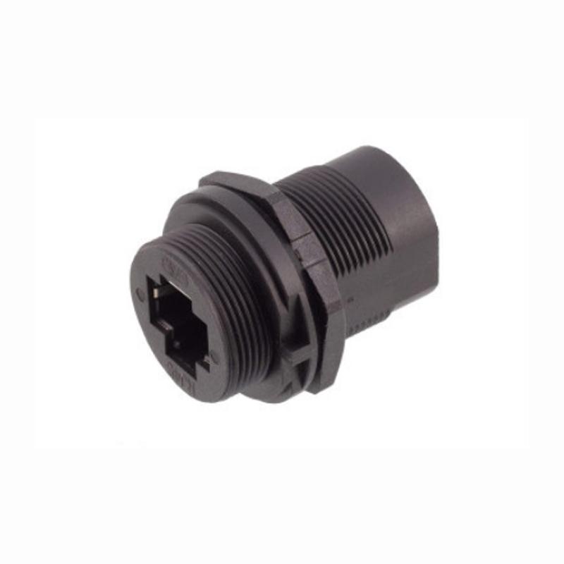 Dual Port Aviation Waterproof Network Switch Coupler Ethernet Cat5e 8P8C 8pin Panel RJ45 Connector Plug Socket Signal Adapter