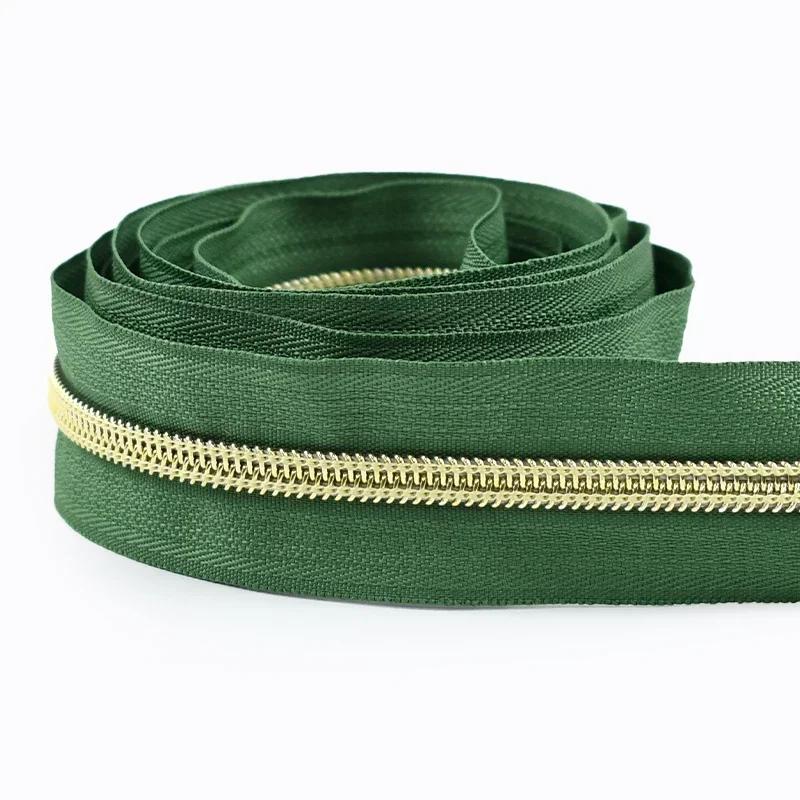 2/3/5/8/10M 5# Nylon Coil Zippers For Bag Clothes DIY Plastic Zipper Tape By The Meter Decorative Zips Repair Sewing Accessories