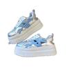 Thick Baseplate Shoes Little White Shoes Women's Summer Mesh Breathable Sneakers Hollow Hole Shoes