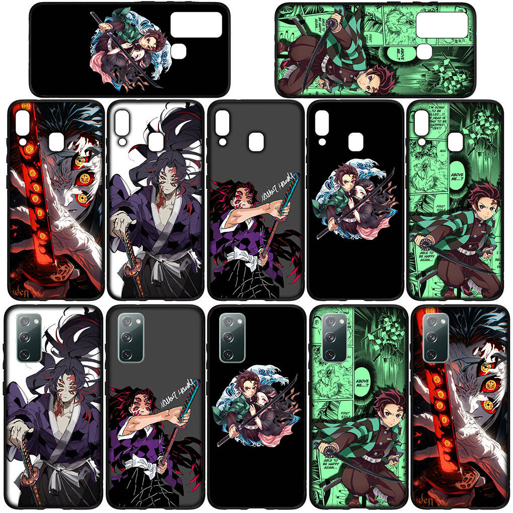 for Samsung Galaxy S25 S24 S23 iPhone 17 16 15 Xiaomi Redmi Note 14 13 12 11 Plus Pro Max Case Kamado Tanjiro Kokushibo Demon Slayer OPPO Huawei Cover
