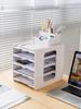 A4 Paper Desktop Storage Rack Multilayer Space-Saving Storage For Desk Office Stationery Organizer Document Drawer Organizer