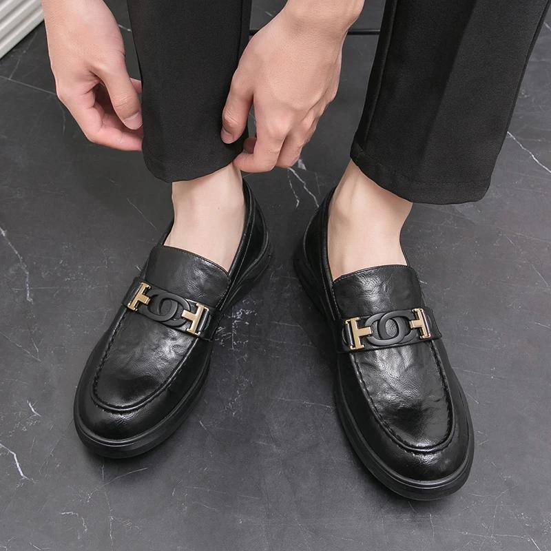 Mode Lässige Leder Herrenschuhe Männliche Slipper Loafers Schuhe für Herren Business Kleider Lederschuhe Herren