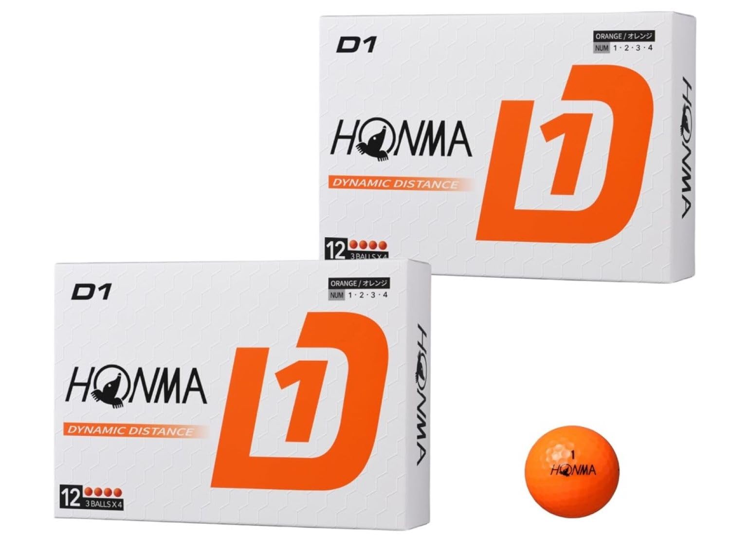

Дюжина мячей для гольфа Honma Golf D1 2024 года, модель BT2401, набор из 2 дюжин мячей для гольфа HONMA, 24 мяча [2 комплекта] +