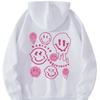 Oversized Hooded Sweatshirt Women Men Long Sleeve Fleece Lined Casual Streetwear With Letter Print