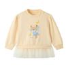 PawinPaw Baby Girl Cartoon Bear Round Neck Sweatshirt