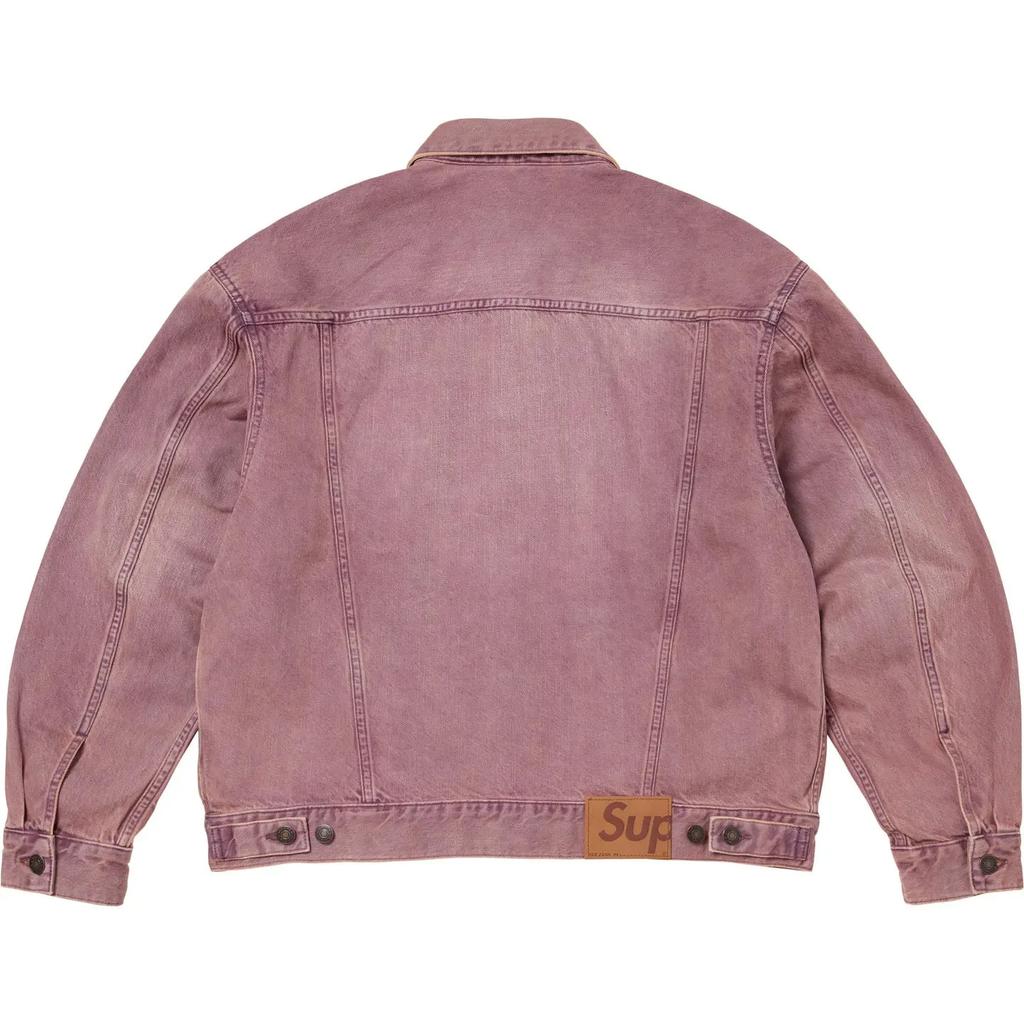 Supreme Denim Trucker Jacket Overdyed Purple