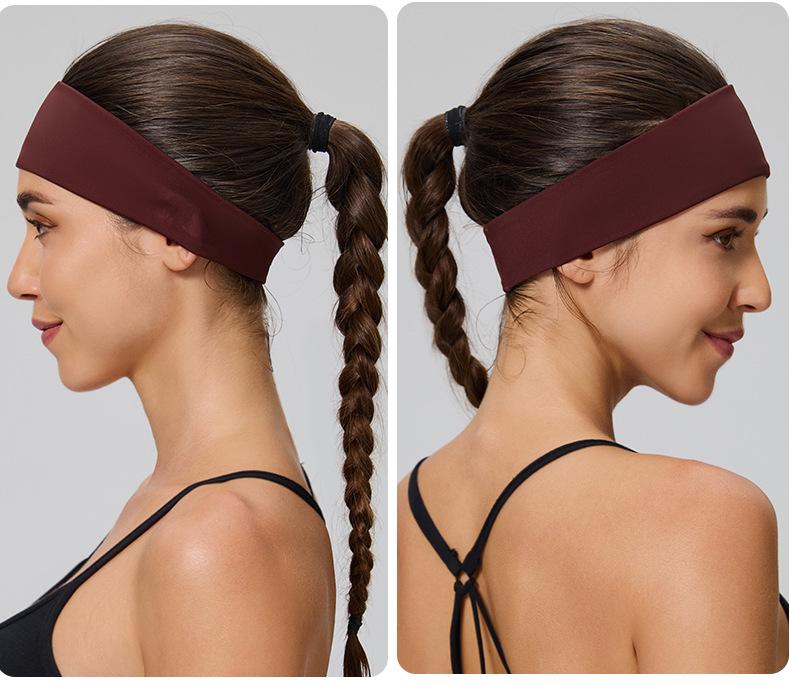 Unisex Sweat-Absorbing Sports Headband for Yoga, Running, and Cycling