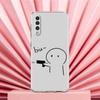 Phone Case For Samsung A56 A36 A26 A24 A16 A14 A12 A32 A50 A70 A20E A22 A40 A34 A54 A42 A52 5G A04s A06 Cover Cute Middle Finger