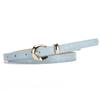 Trendy Light Gold-Buckle Crocodile-Patterned Retro Embossed Buckle Belt Fashionable Unique Artistic and Versatile Women’s Belt