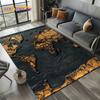 27 Style Retro Marine Nautical Chart Compass Map Carpet Rug for Home Living Room Bedroom Sofa Doormat Decor,Non-slip Floor Mat