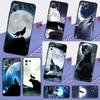 Moon Roaring Wolf Cover For Xiaomi 15 14 13 Ultra 11T 12T 13T 14T Pro POCO X7 Pro X3 X5 X6 M6 F5 F6 Pro Case