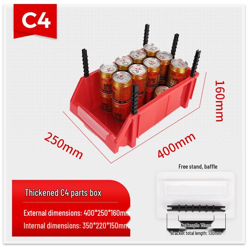 Slanted Mouth Plastic Storage Box for Screws and Tools – Classified Component Shelf