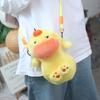 Animal Doll Capybara Plush Crossbody Bag Persimmon Cartoon Plush Shoulder Bag  Office