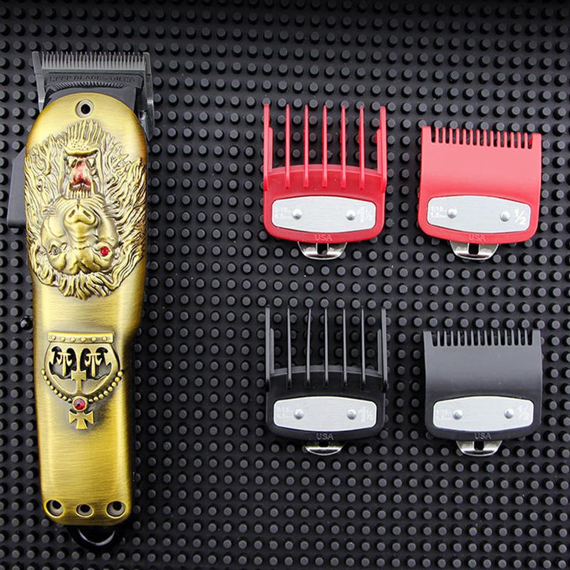 2Pcs Professional Hair Cutting Guide Comb Clipper Limit Comb Trimmer Cutting Styling Tools Attachment Compatible 1.5mm 4.5mm